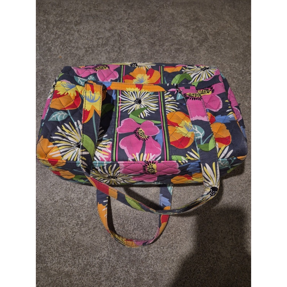 Vera Bradley Jazzy Blooms Floral Colorful Satchel Shoulder Crossbody Handbag